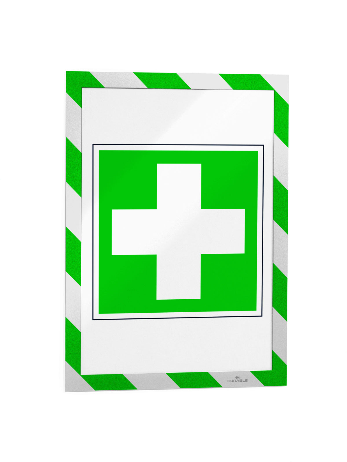 4945131-5pk-durable-duraframe-magnetic-security-a4-warning-sign-green-white