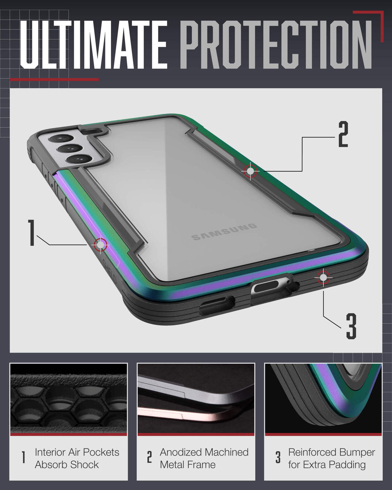 497190-x-doria-raptic-shield-case-protection-for-samsung-galaxy-s23-iridescent
