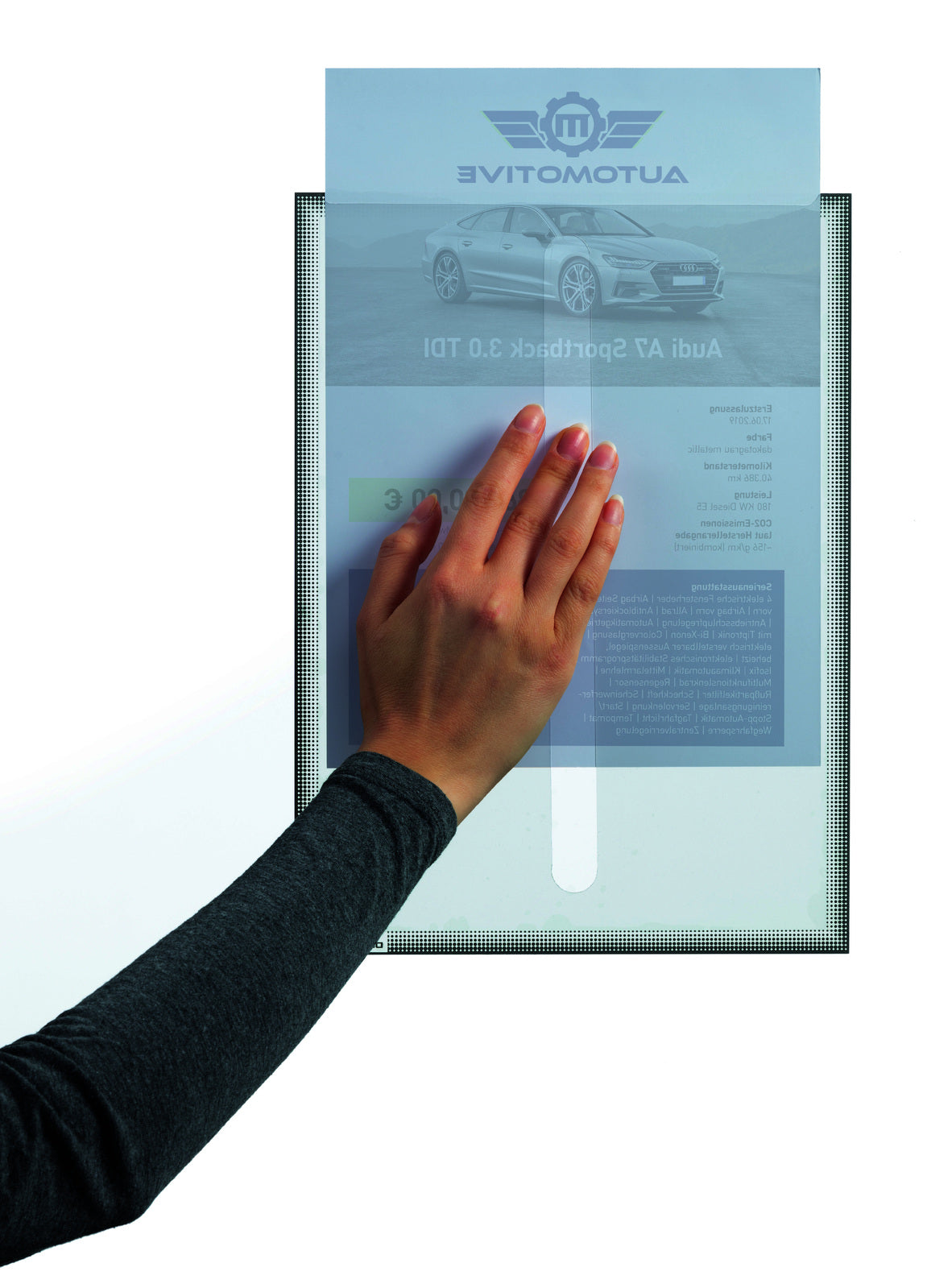 501457-5pc-durable-duraframe-info-static-cling-pocket-a4-grey