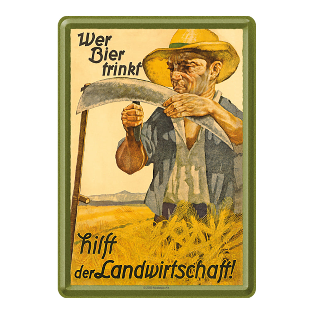5116593-nostalgic-art-metal-mailing-postcard-who-drinks-beer-helps-agriculture-10x14cm