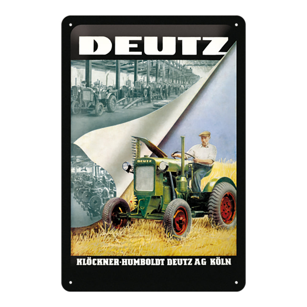 5122113-nostalgic-art-medium-metal-sign-decor-deutz-20x30cm