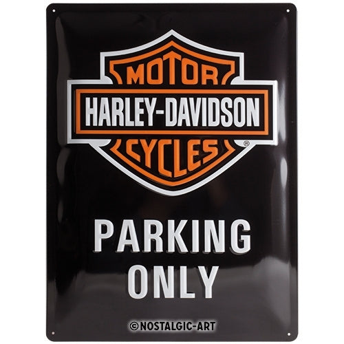5123130-nostalgic-art-harley-davidson-parking-only-30x40cm-large-metal-tin-sign