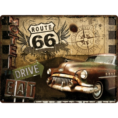 5123147-nostalgic-art-route-66-drive-30x40cm-large-metal-tin-sign