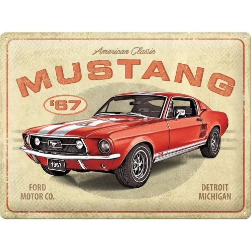 5123298-nostalgic-art-ford-mustang-red-1967-gt-30x40cm-large-metal-tin-sign
