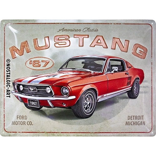 5123298-nostalgic-art-ford-mustang-red-1967-gt-30x40cm-large-metal-tin-sign