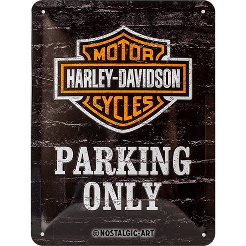 5126117-nostalgic-art-15x20cm-small-wall-metal-sign-harley-davidson-parking-only