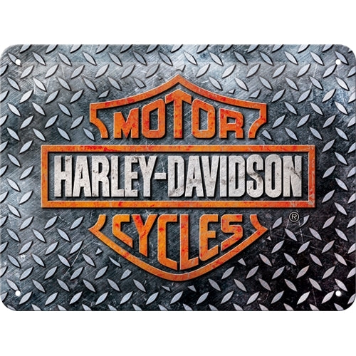 5126250-nostalgic-art-15x20cm-small-wall-metal-sign-harley-davidson-diamond-plate