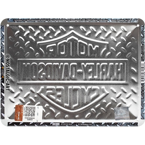 5126250-nostalgic-art-15x20cm-small-wall-metal-sign-harley-davidson-diamond-plate