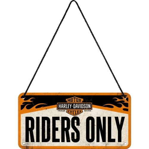 5128003-nostalgic-art-metal-10x20cm-hanging-sign-harley-davidson-riders-only