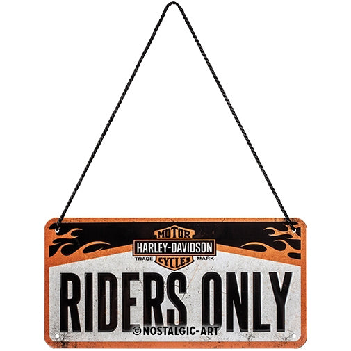 5128003-nostalgic-art-metal-10x20cm-hanging-sign-harley-davidson-riders-only