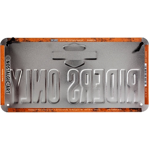 5128003-nostalgic-art-metal-10x20cm-hanging-sign-harley-davidson-riders-only