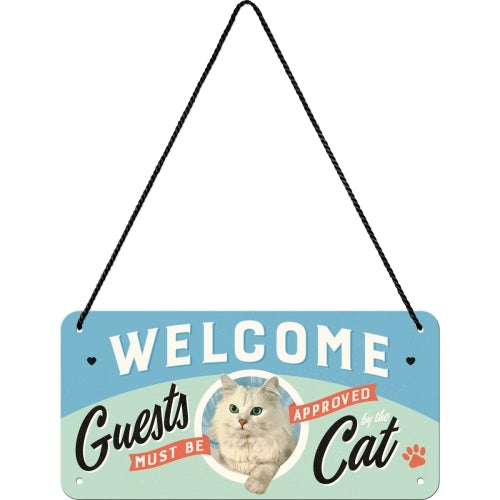 5128027-nostalgic-art-metal-10x20cm-hanging-sign-welcome-guests-cat