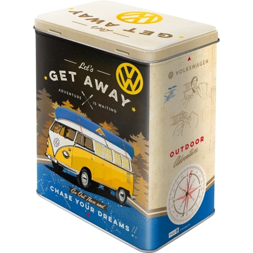 5130136-nostalgic-art-20cm-3l-tin-box-metal-storage-vw-bulli-lets-get-away-large