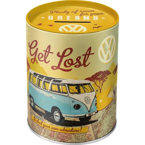 5131003-nostalgic-art-12cm-money-box-vw-bulli-lets-get-lost