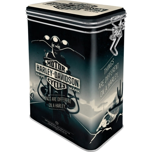 5131112-nostalgic-art-17-5cm-1-3l-clip-top-tin-storage-harley-things-are-different