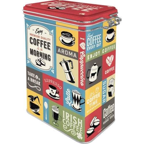 5131115-nostalgic-art-17-5cm-1-3l-clip-top-tin-storage-coffee-collage