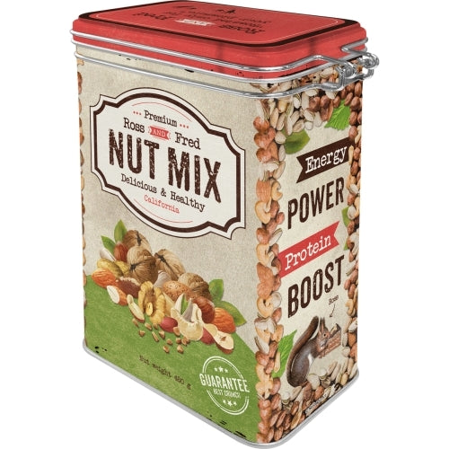 5131121-nostalgic-art-17-5cm-1-3l-clip-top-tin-storage-nut-mix
