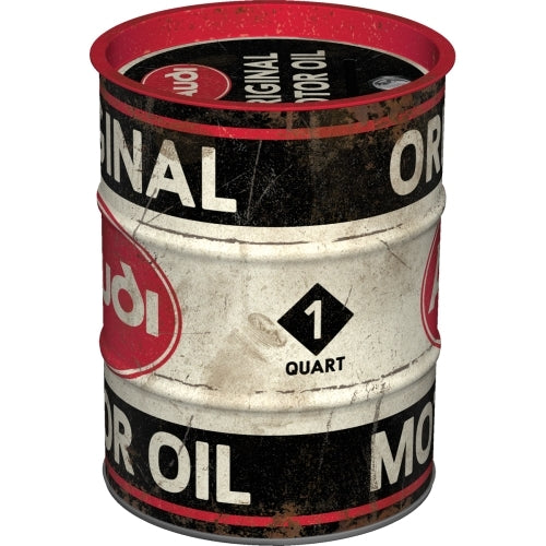 5131511-nostalgic-art-11-5cm-round-money-box-oil-barrel-audi-original-motor-oil