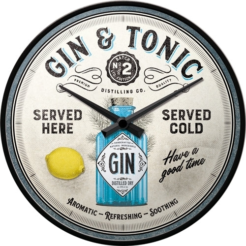 5151099-nostalgic-art-30cm-gin-tonic-quartz-round-wall-clock