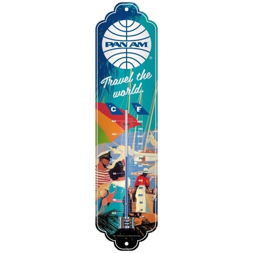 5180333-nostalgic-art-28x6-5cm-wall-thermometer-metal-pan-am-travel-the-world