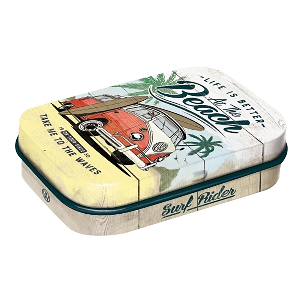 5181384-nostalgic-art-6cm-mint-tin-box-vw-bulli-beach-fresh-breath-hard-candy-mints