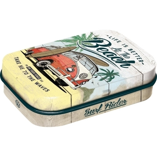 5181384-nostalgic-art-6cm-mint-tin-box-vw-bulli-beach-fresh-breath-hard-candy-mints