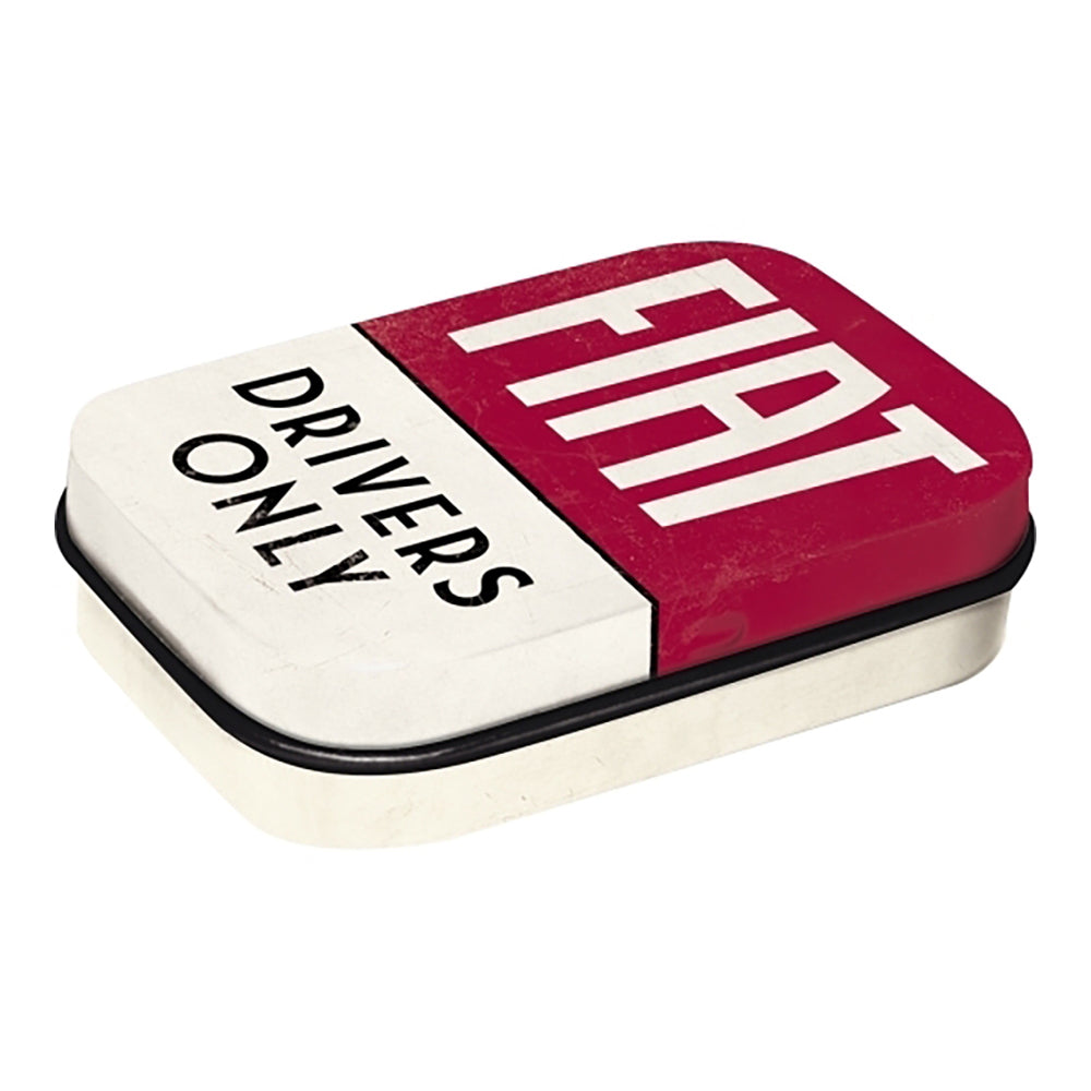 5181433-nostalgic-art-6cm-mint-tin-box-fiat-drivers-only-fresh-breath-hard-candy