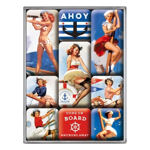5183076-9pc-nostalgic-art-ahoy-sailor-fridge-decor-2-2-4-5cm-magnet-set