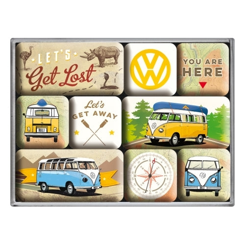 5183080-9pc-nostalgic-art-bulli-lets-get-lost-fridge-decor-2-2-4-5cm-magnet-set