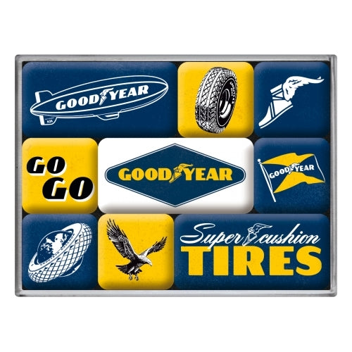 5183101-9pc-nostalgic-art-goodyear-logos-fridge-decor-2-2-4-5cm-magnet-set