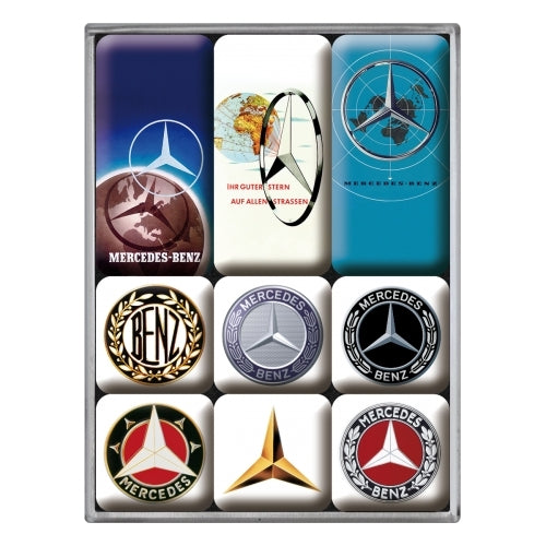 5183103-9pc-nostalgic-art-mercedes-benz-logo-evolution-2-2-4-5cm-magnet-set