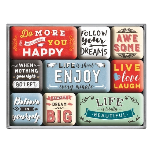 5183111-9pc-nostalgic-art-enjoy-life-2-2cm-4-5cm-magnet-set