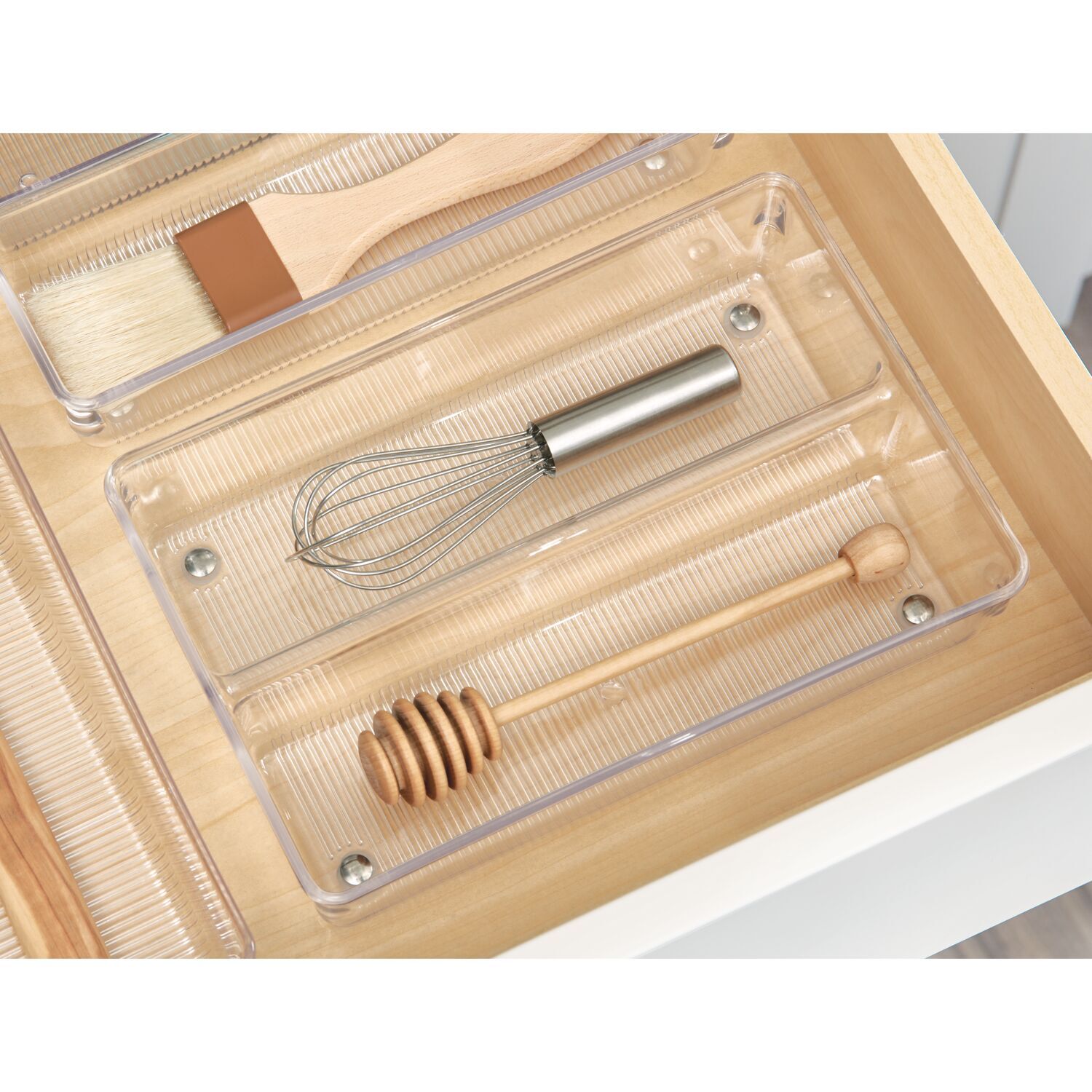 52670-idesign-linus-22-9x15-5cm-twin-drawer-organiser-storage-clear