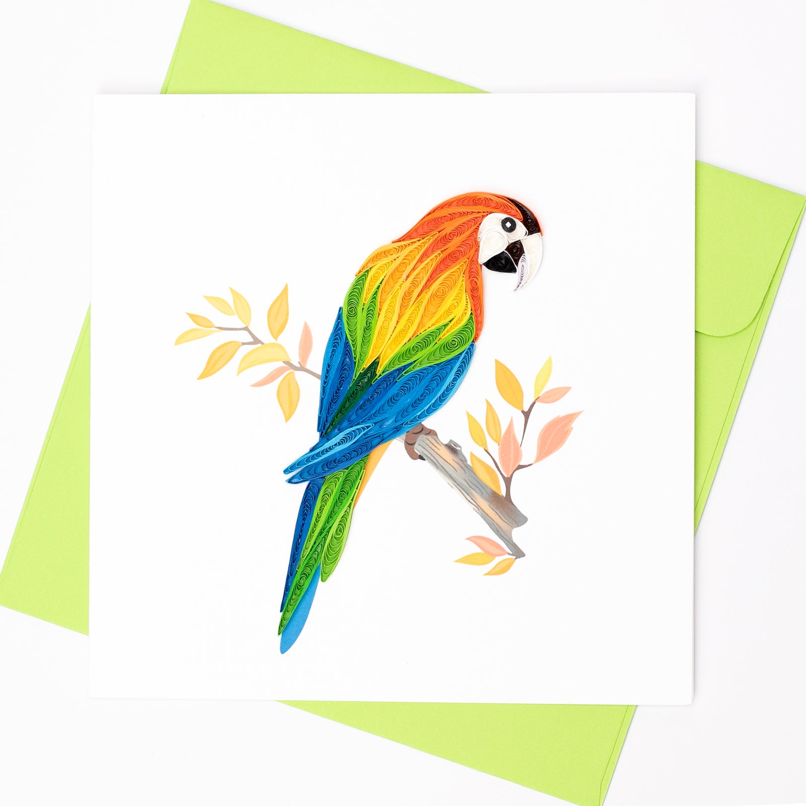 52l030-boyle-handmade-paper-15x15cm-quilled-greeting-card-parrot