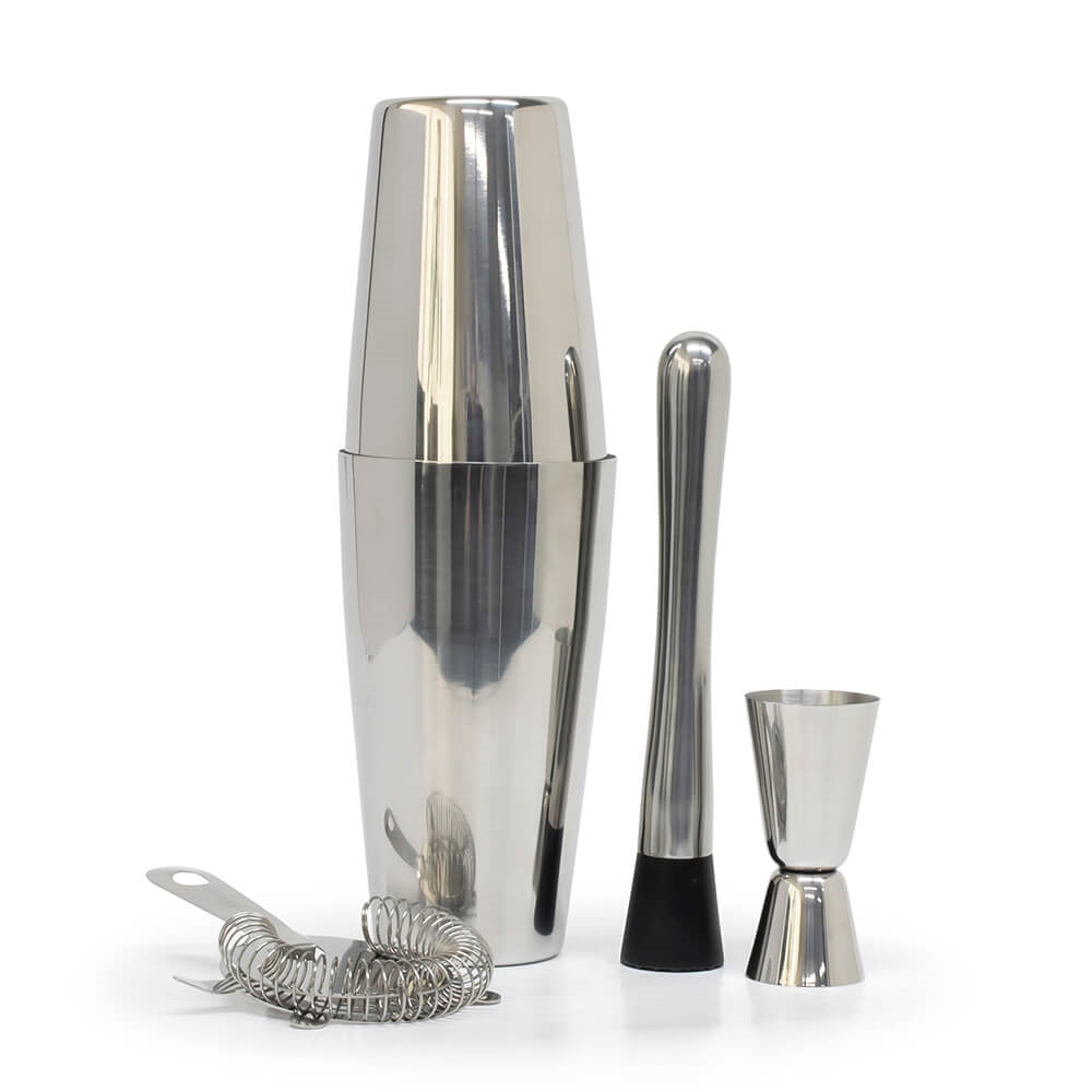 53455-4pc-salt-pepper-bond-boston-shaker-set-stainless-steel-silver