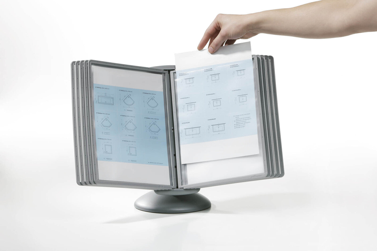 558737-durable-a4-sherpa-36-5cm-sheet-steel-motion-display-panels-assorted