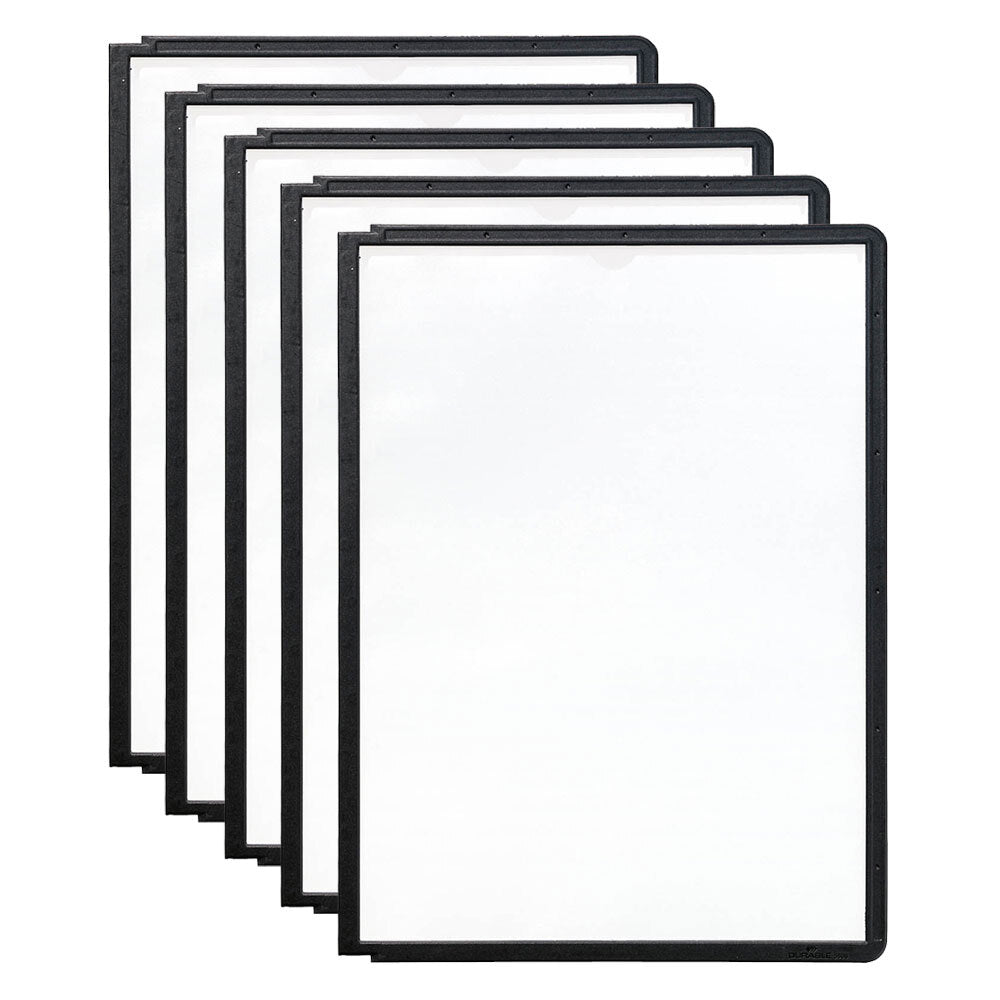 560601-5pk-durable-sherpa-a4-panels-sleeves-document-holder-black