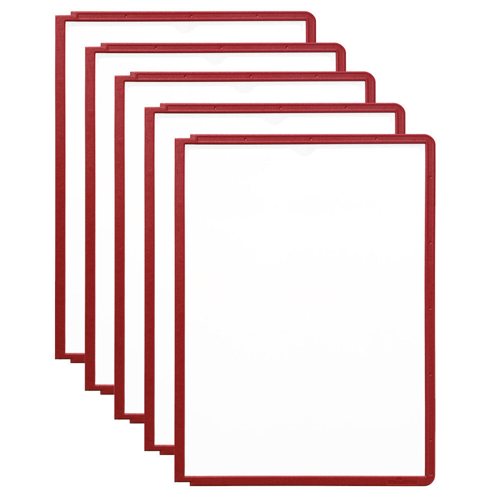 560603-5pk-durable-sherpa-a4-panels-sleeves-document-holder-red