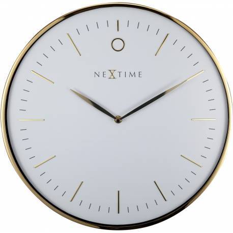573235wi-nextime-glamour-40cm-analogue-wall-clock-gold-white