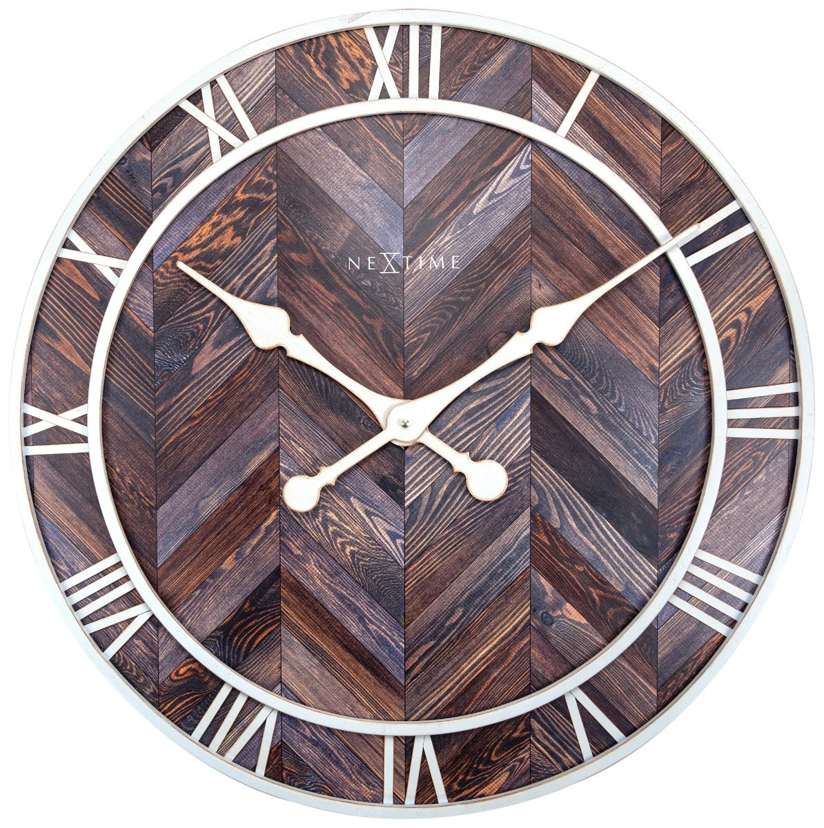 573245br-nextime-roman-vintage-58cm-wall-clock-dark-brown