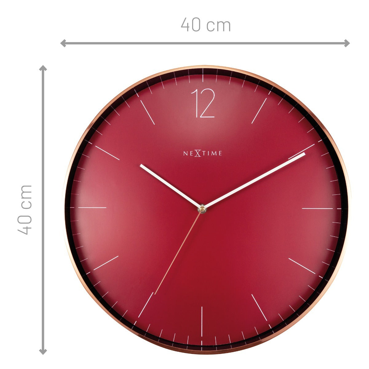 573258ro-nextime-very-essential-40cm-analogue-wall-clock-wine-copper