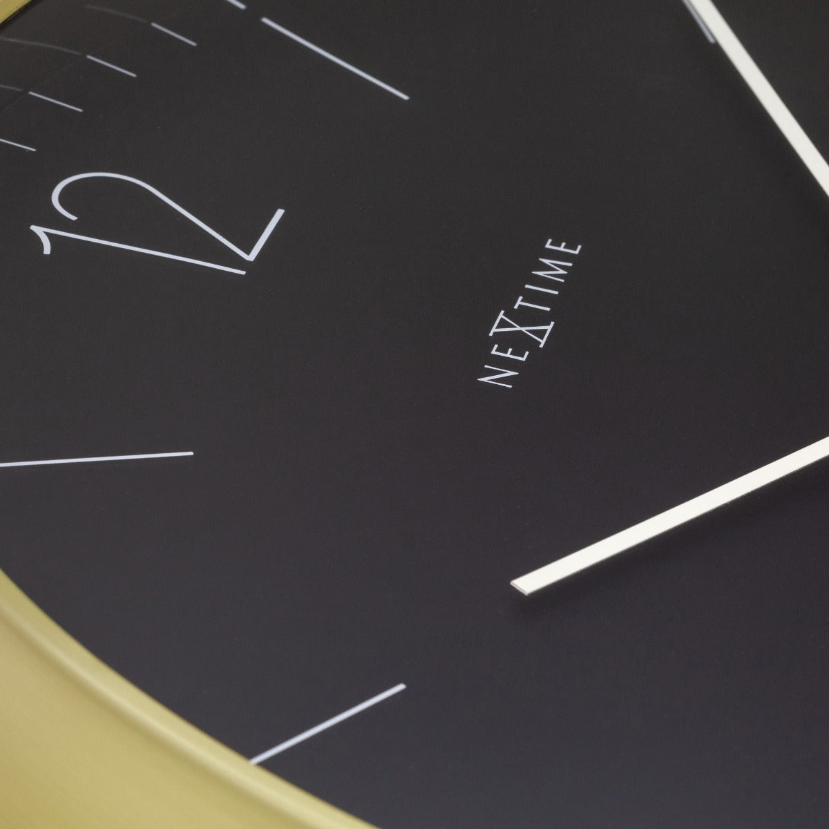 573258zw-nextime-very-essential-40cm-analogue-wall-clock-black-gold