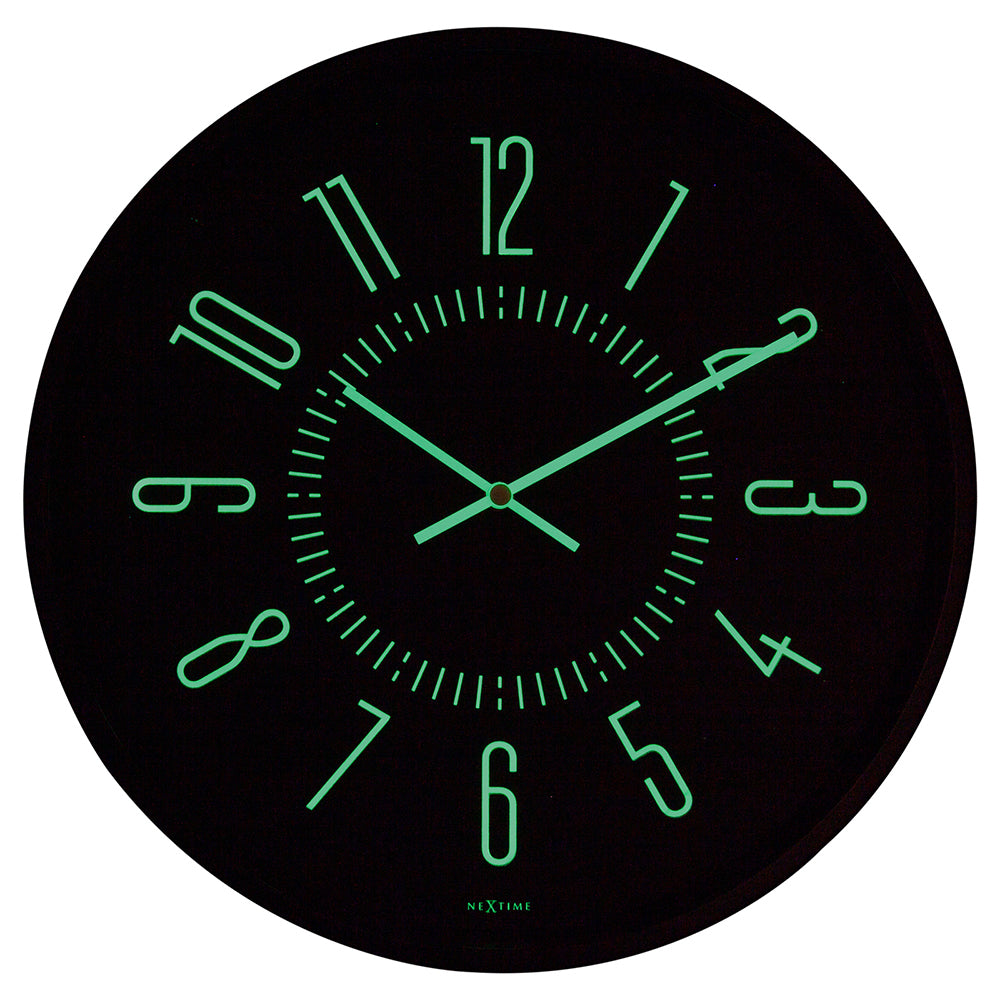 573261zw-nextime-luminous-analogue-round-35cm-wall-clock-black