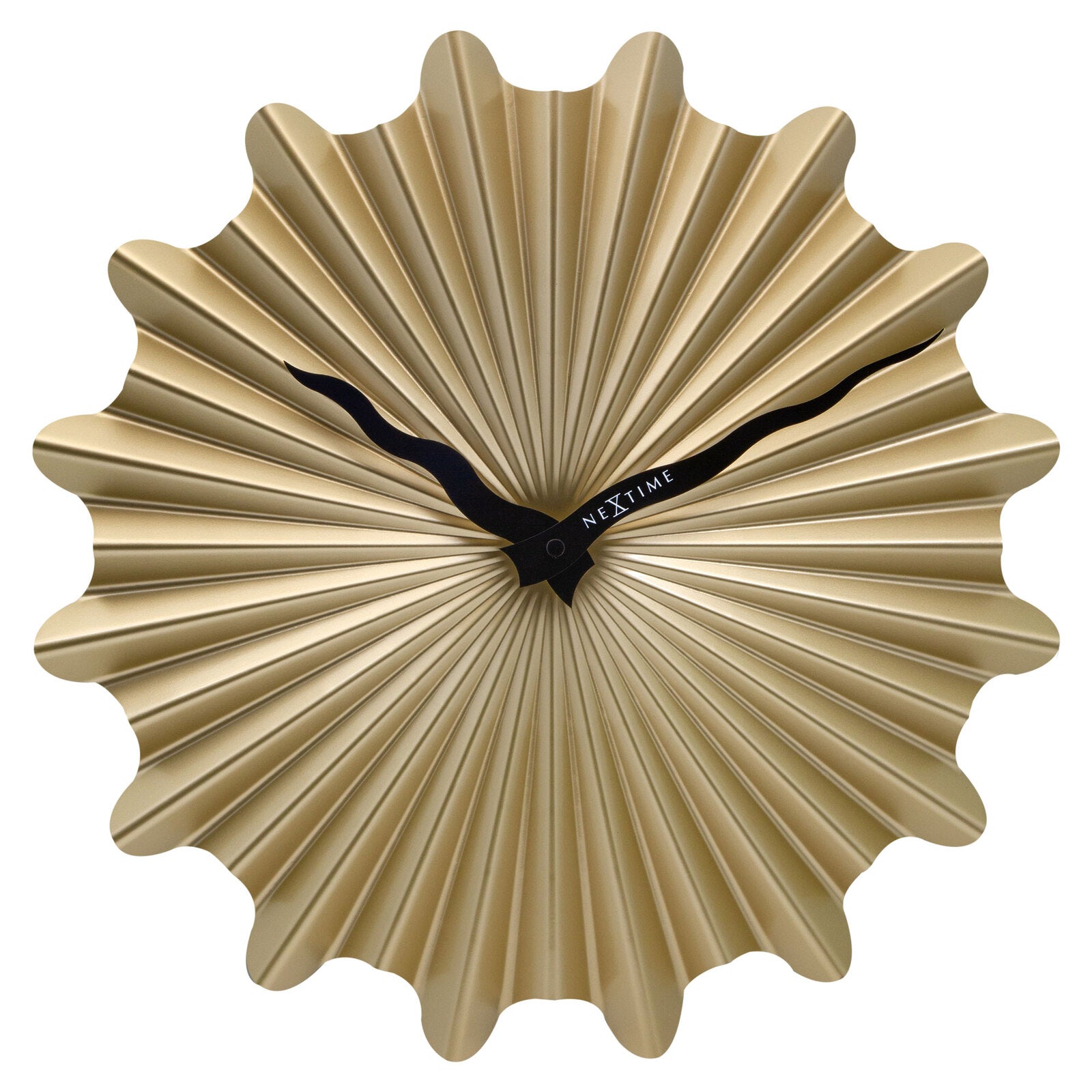573286go-nextime-sunny-40cm-analogue-hanging-wall-clock-round-gold