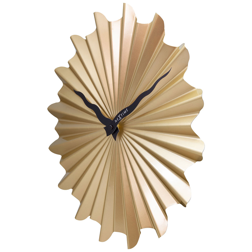 573286go-nextime-sunny-40cm-analogue-hanging-wall-clock-round-gold