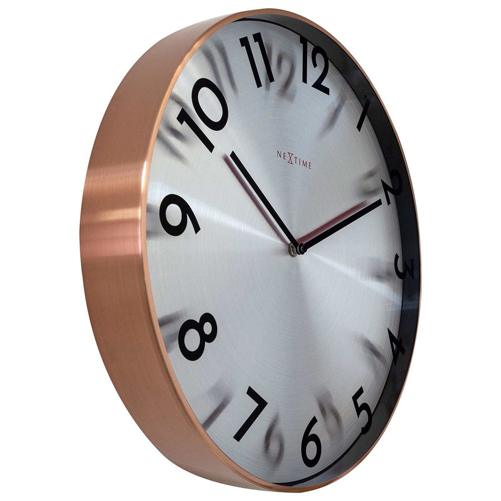 573289co-nextime-reflection-40cm-silent-analogue-hanging-wall-clock-copper