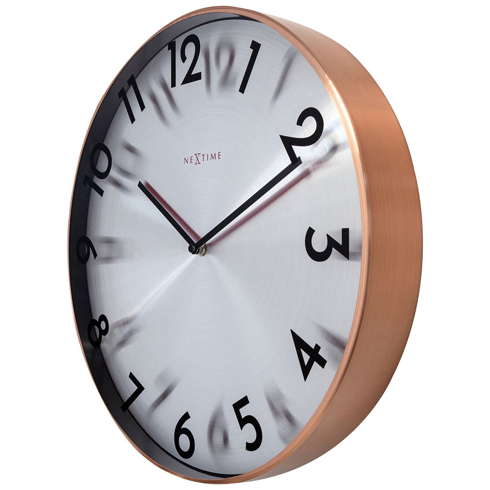 573289co-nextime-reflection-40cm-silent-analogue-hanging-wall-clock-copper