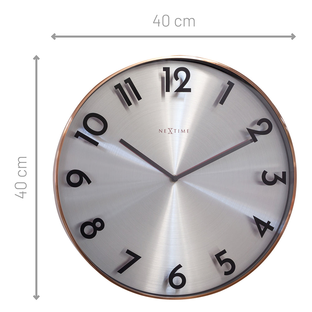 573289co-nextime-reflection-40cm-silent-analogue-hanging-wall-clock-copper