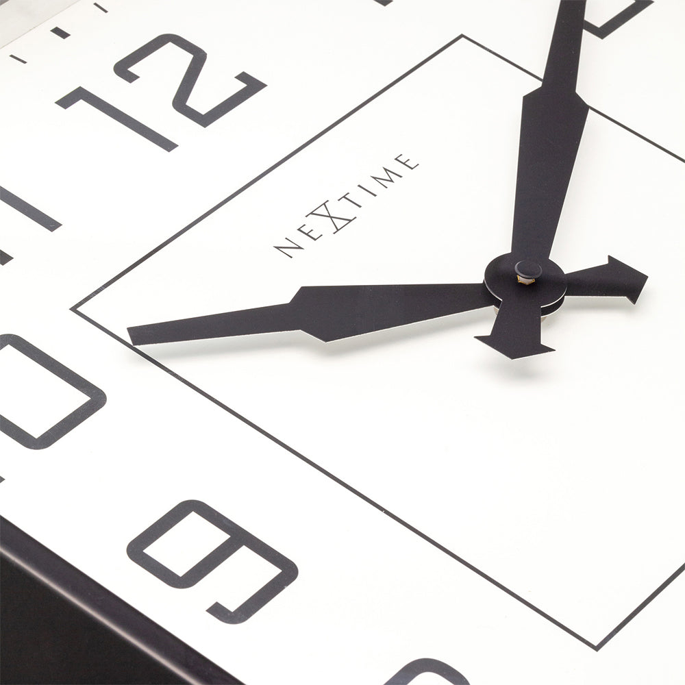 573294ar-nextime-be-square-silent-non-ticking-35x35cm-metal-wall-clock