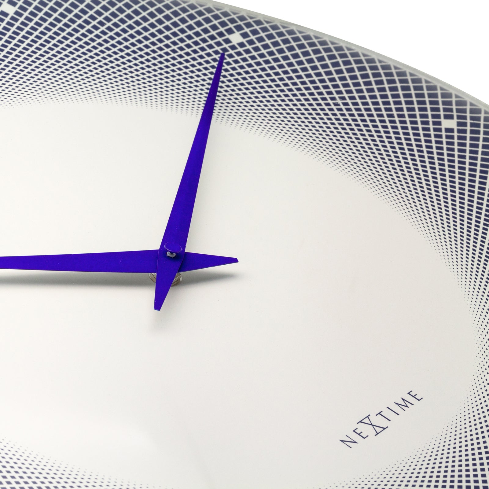 573315bl-nextime-deep-glass-analogue-50cm-wall-clock-blue